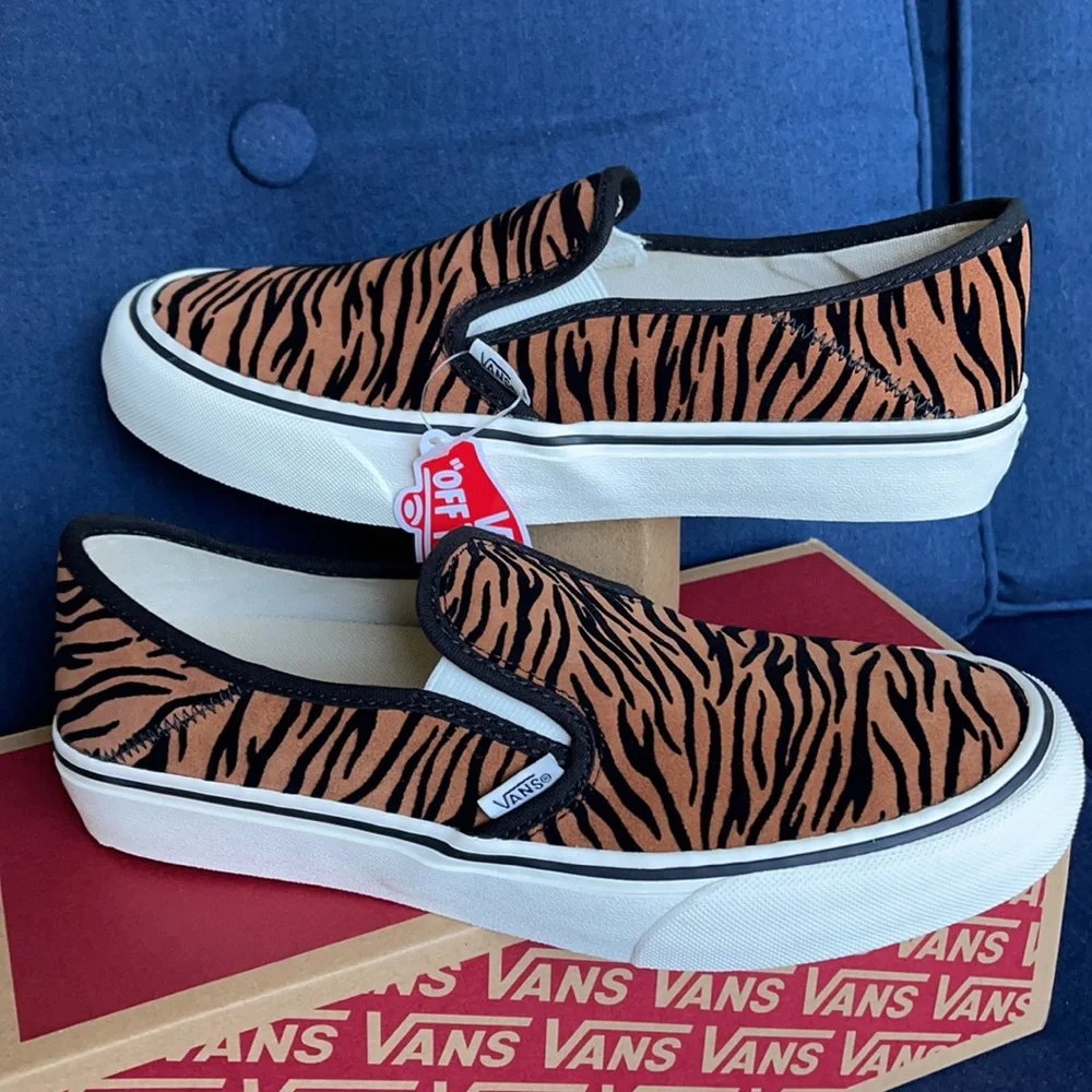 Vans Slip-On SF Animal Stripes Black/Marshmallow WMNS - Picture 11 of 16